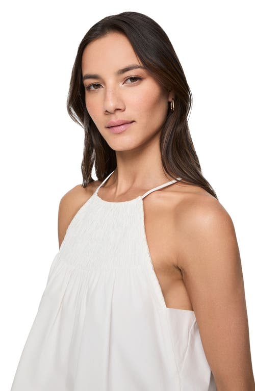 Rebecca Minkoff Cassie Smocked Sleeveless Cotton Top