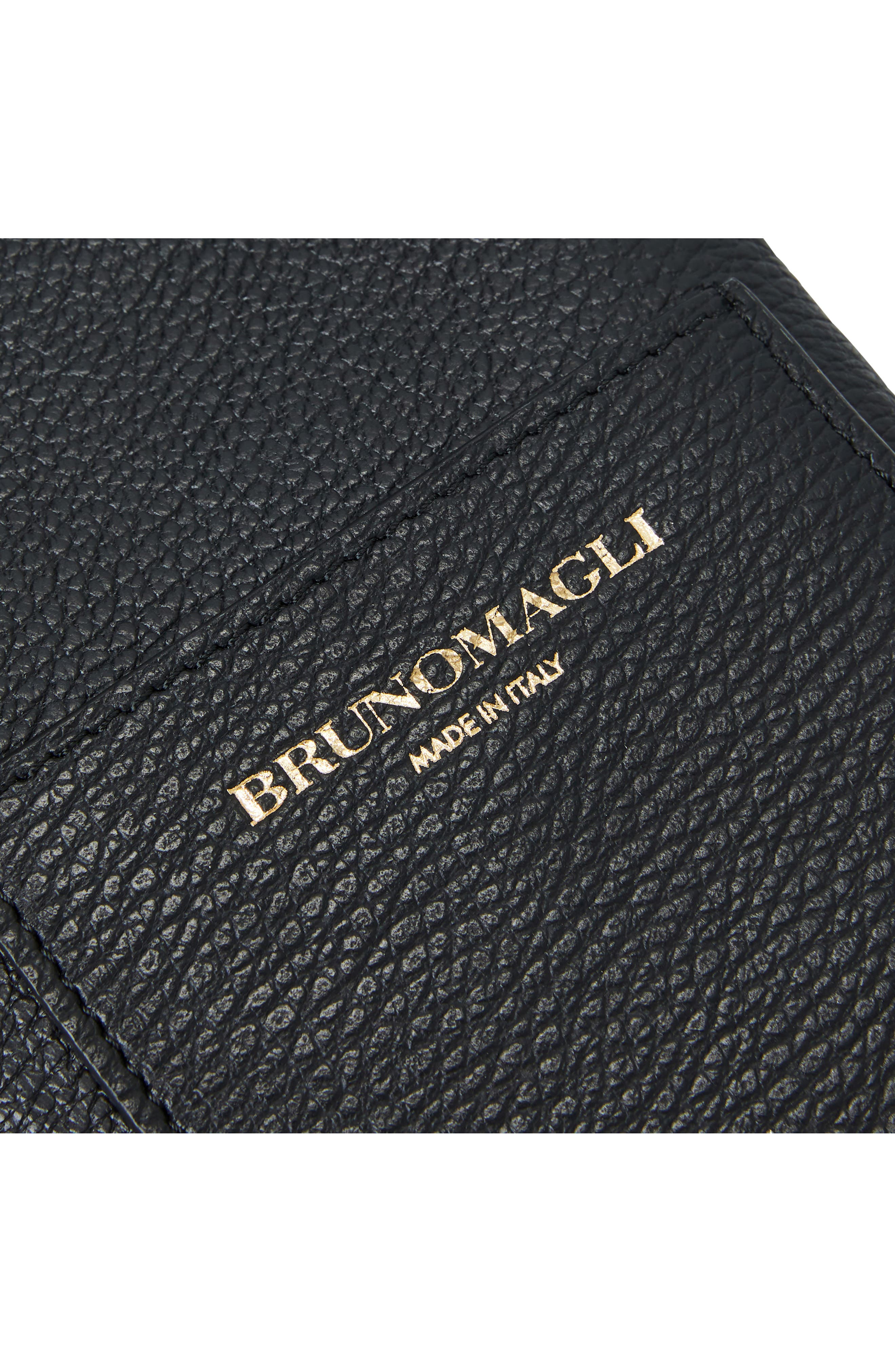 Bruno Magli Serena Leather Zip Pouch Lanyard, Alternate, color, 