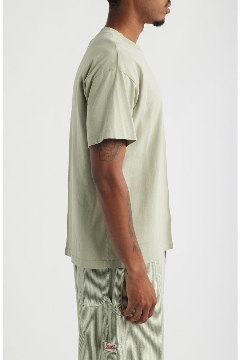 Distressed Organic Cotton T-Shirt, Alternate, color, SAGE