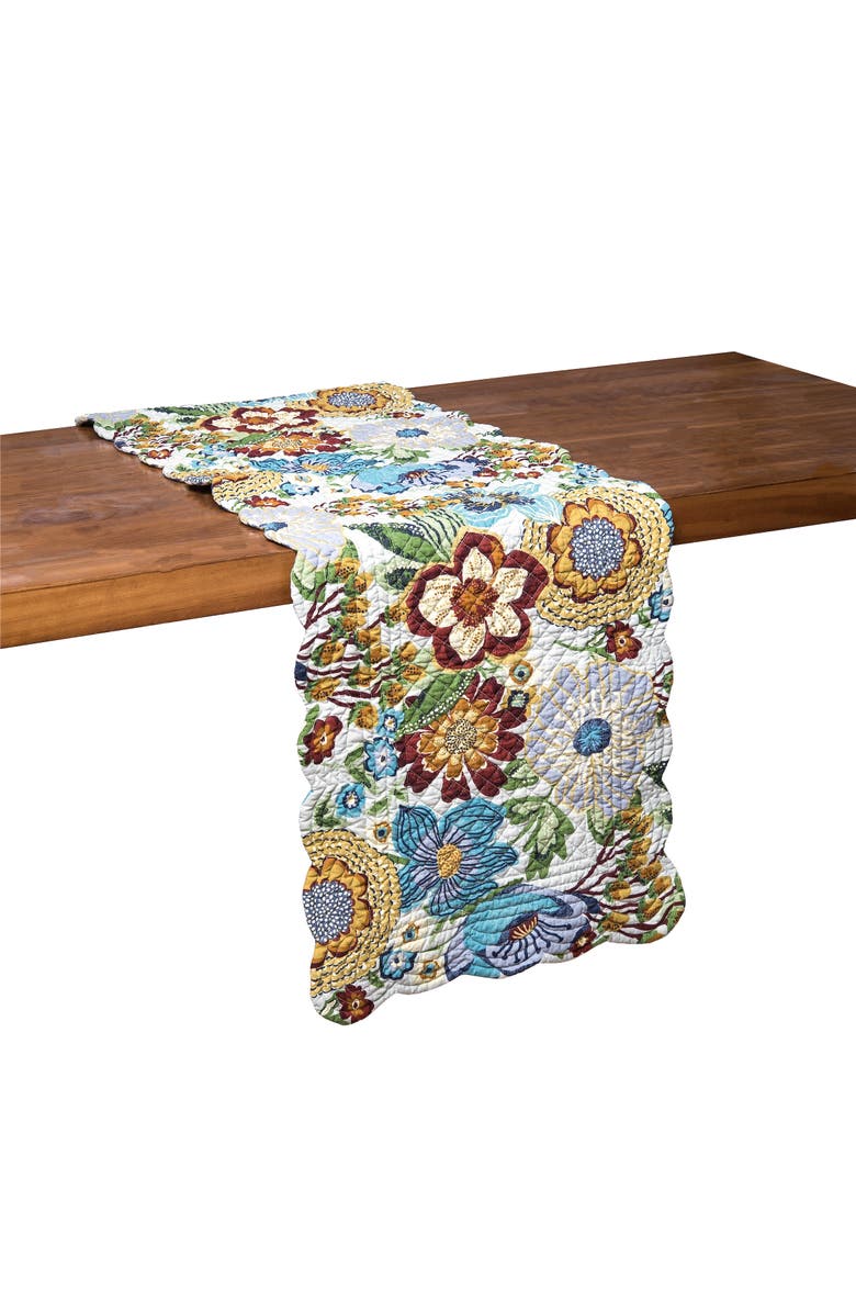 C&F Home Calanthe Table Runner 14" x 51", Alternate, color, Yellow