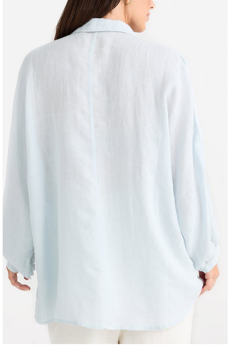 Monty Woven Linen Shirt, Alternate, color, SKY