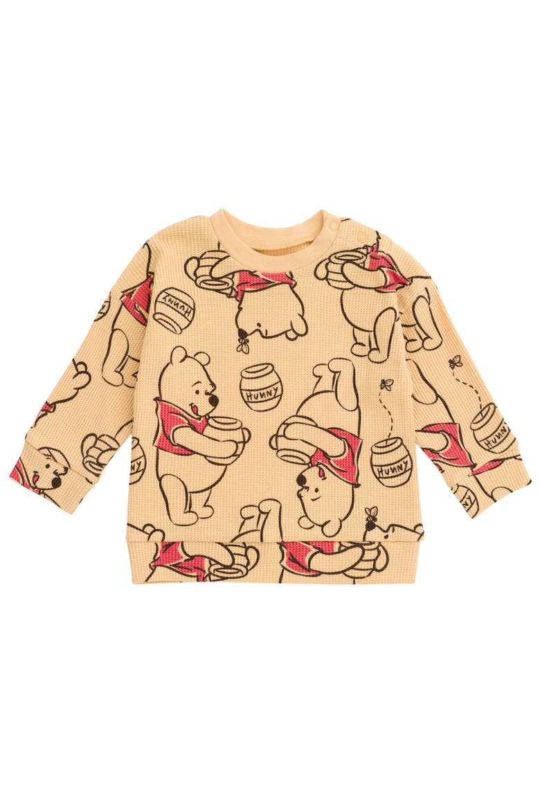 Winnie the Pooh Loungewear 2-Piece Sweatshirt and Pants Set, Alternate, color, Pooh Beige