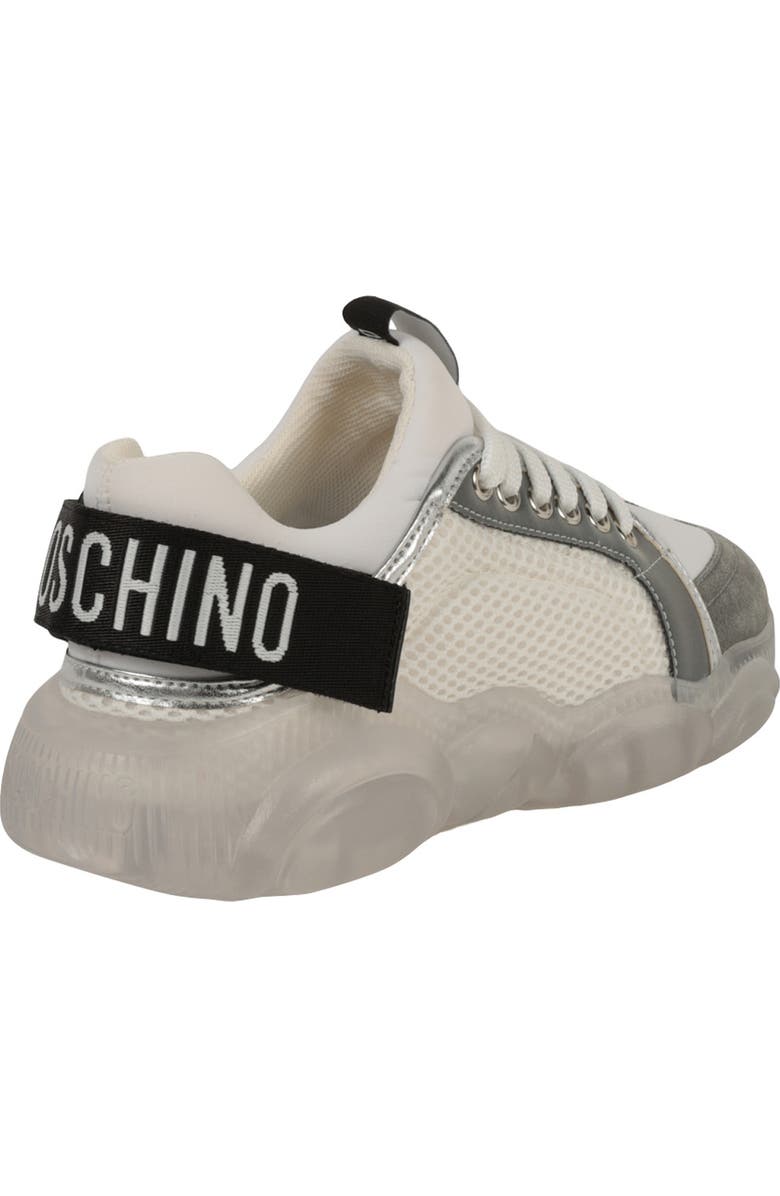 Moschino Mesh Suede Sneaker, Alternate, color,