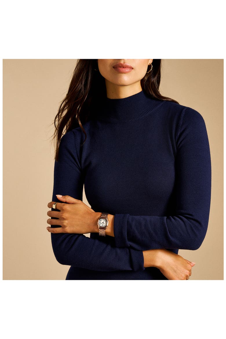 Harlow Bracelet Watch, 27mm, Alternate, color, ROSE GOLD