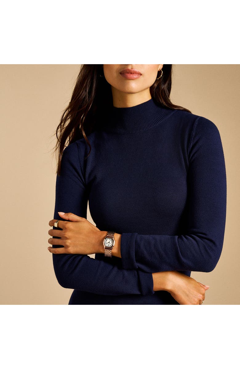 Fossil Harlow Bracelet Watch, 27mm, Alternate, color, Rose Gold