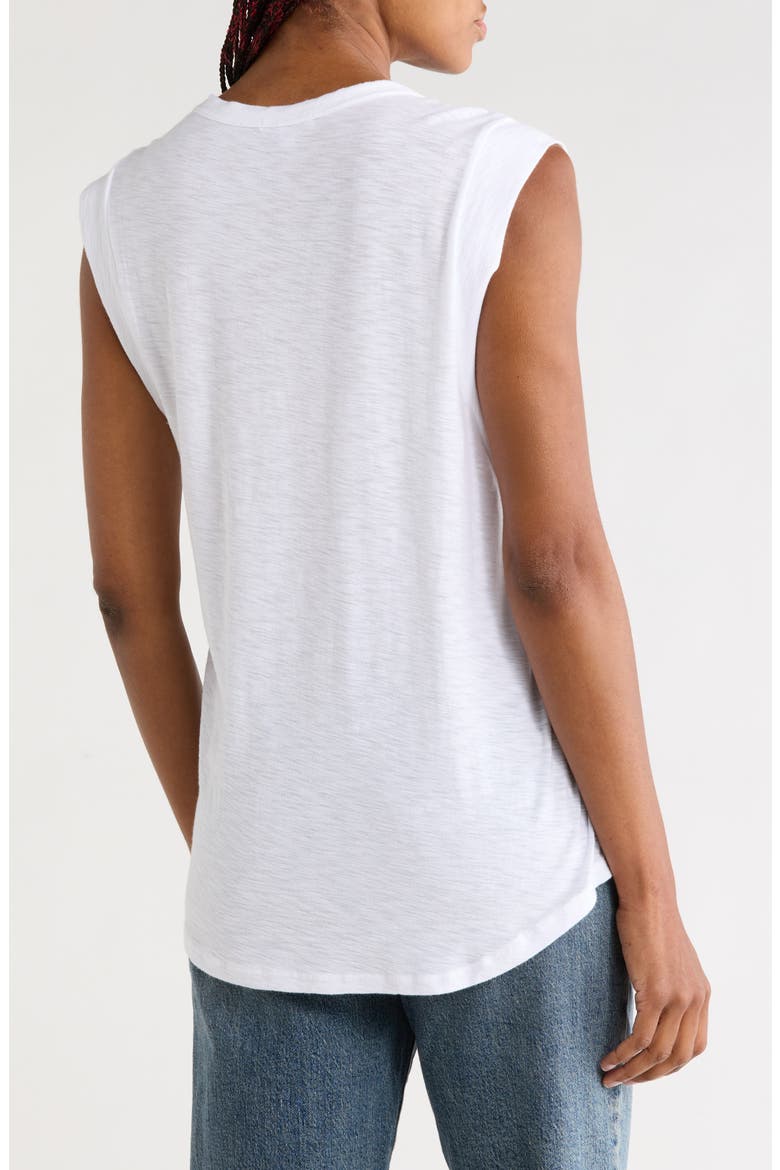Curved Hem Muscle Tank, Alternate, color, WHITE