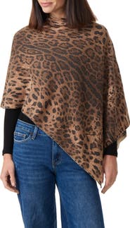 Sofia Cashmere Cashmere & Wool Blend Poncho