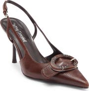 Jeffrey Campbell Hannigan Pointed Toe Slingback Pump