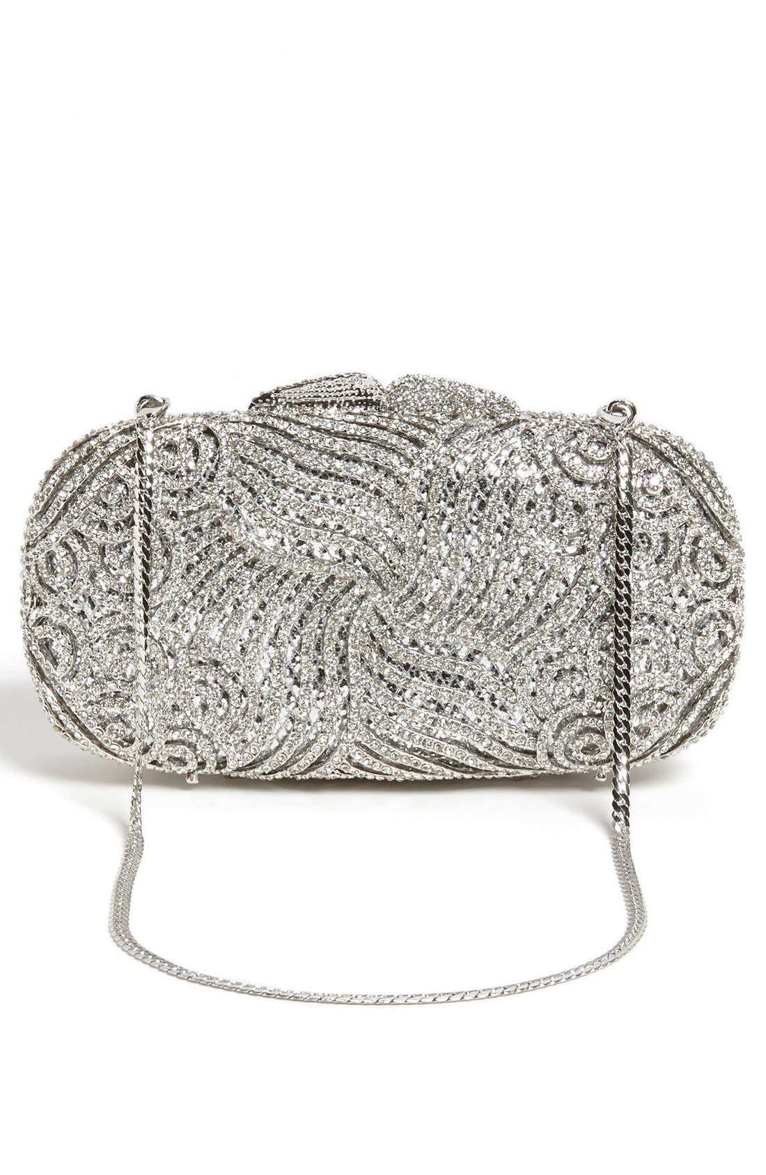 ZZDNU Natasha Couture Tasha 'Crystal Swirl' Clutch, Alternate, color, 
