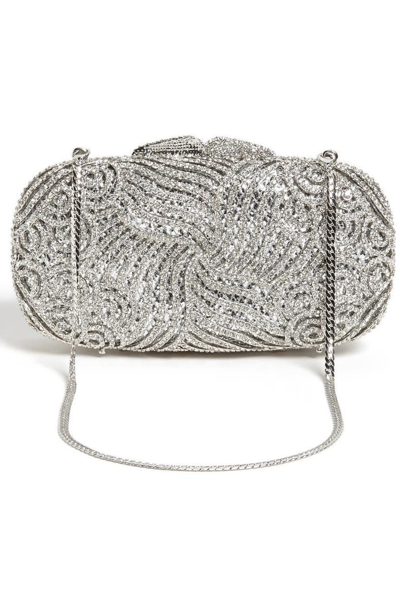 ZZDNU Natasha Couture Tasha 'Crystal Swirl' Clutch, Alternate, color,