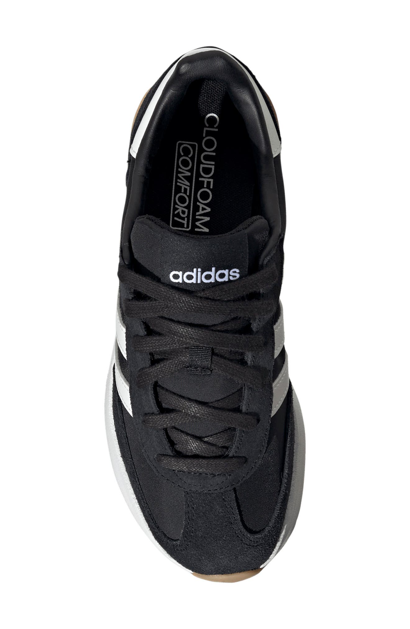 adidas Run 70s 2.0 Sneaker, Alternate, color, Black/ White/ White