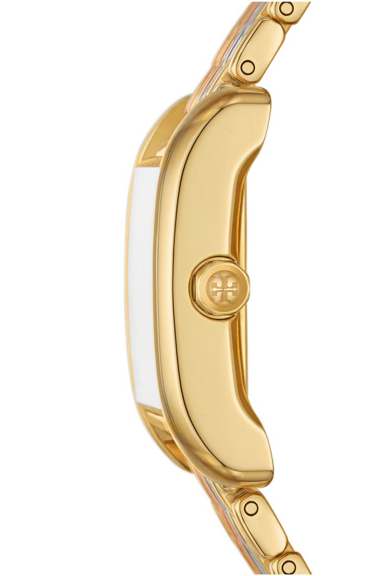 Eleanor Stainless Steel Bracelet Watch, 25mm x 34mm, Alternate, color, TRI-TONE