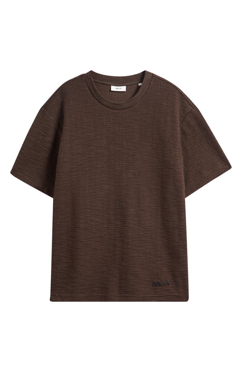 NN07 Nat 3520 Organic Cotton Blend Bouclé T-Shirt, Alternate, color, Demitasse