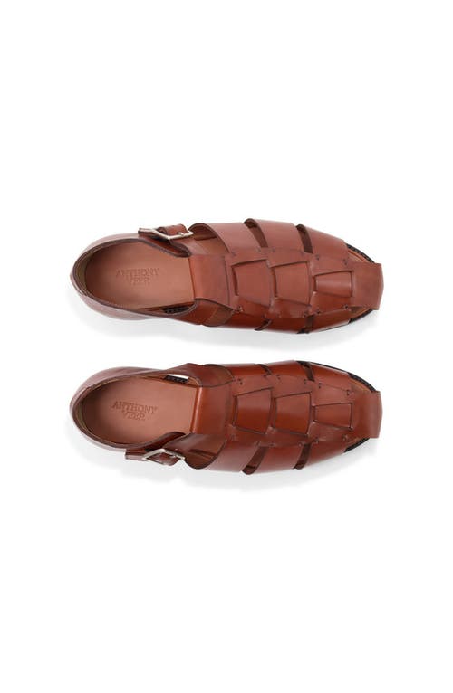 Anthony Veer Mariner Fisherman Sandel In Burgundy