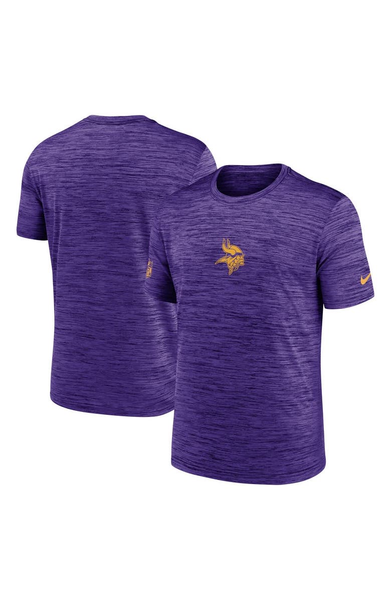 Nike Men's Nike Purple Minnesota Vikings Sideline Velocity Performance T-Shirt, Alternate, color, Purple