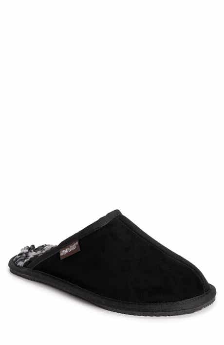 MUK LUKS Dave Faux Shearling Lined Suede Slipper