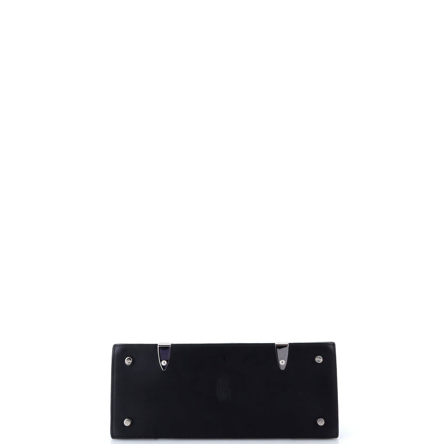 Saigon Top Handle Bag Coated Canvas with Leather PM, Alternate, color, Black