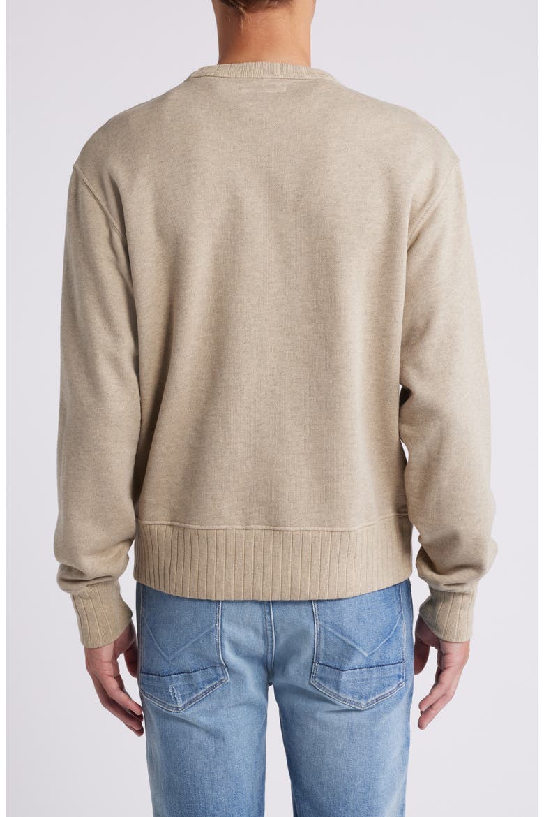 Vintage Rib Organic Cotton Sweatshirt, Alternate, color, V GREY MELANGE