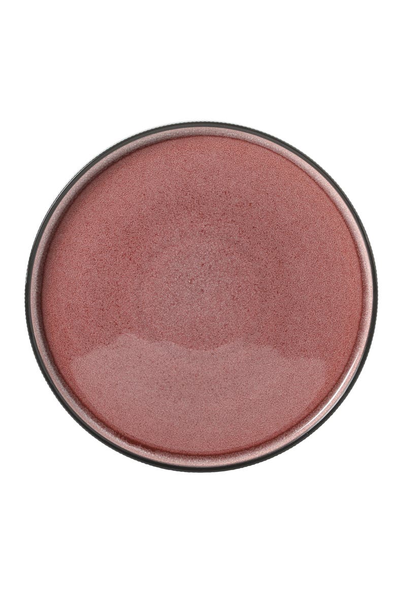 Redrock Canyon 12-Piece New Bone China Plates and Bowls Dinnerware Set, Alternate, color, Red