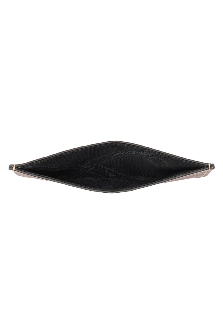 Epure Flap Leather Card Case, Alternate, color, BROWN