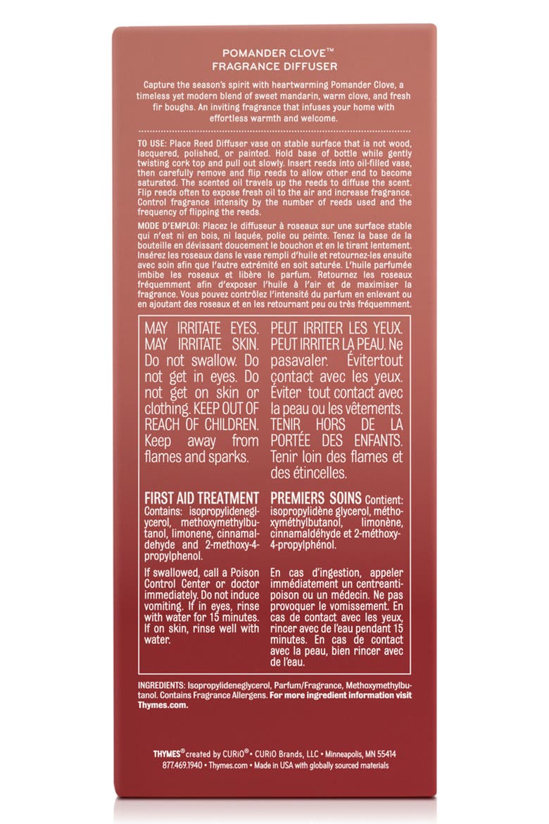 Pomander Clove Petite Reed Diffuser, Alternate, color, NO COLOR