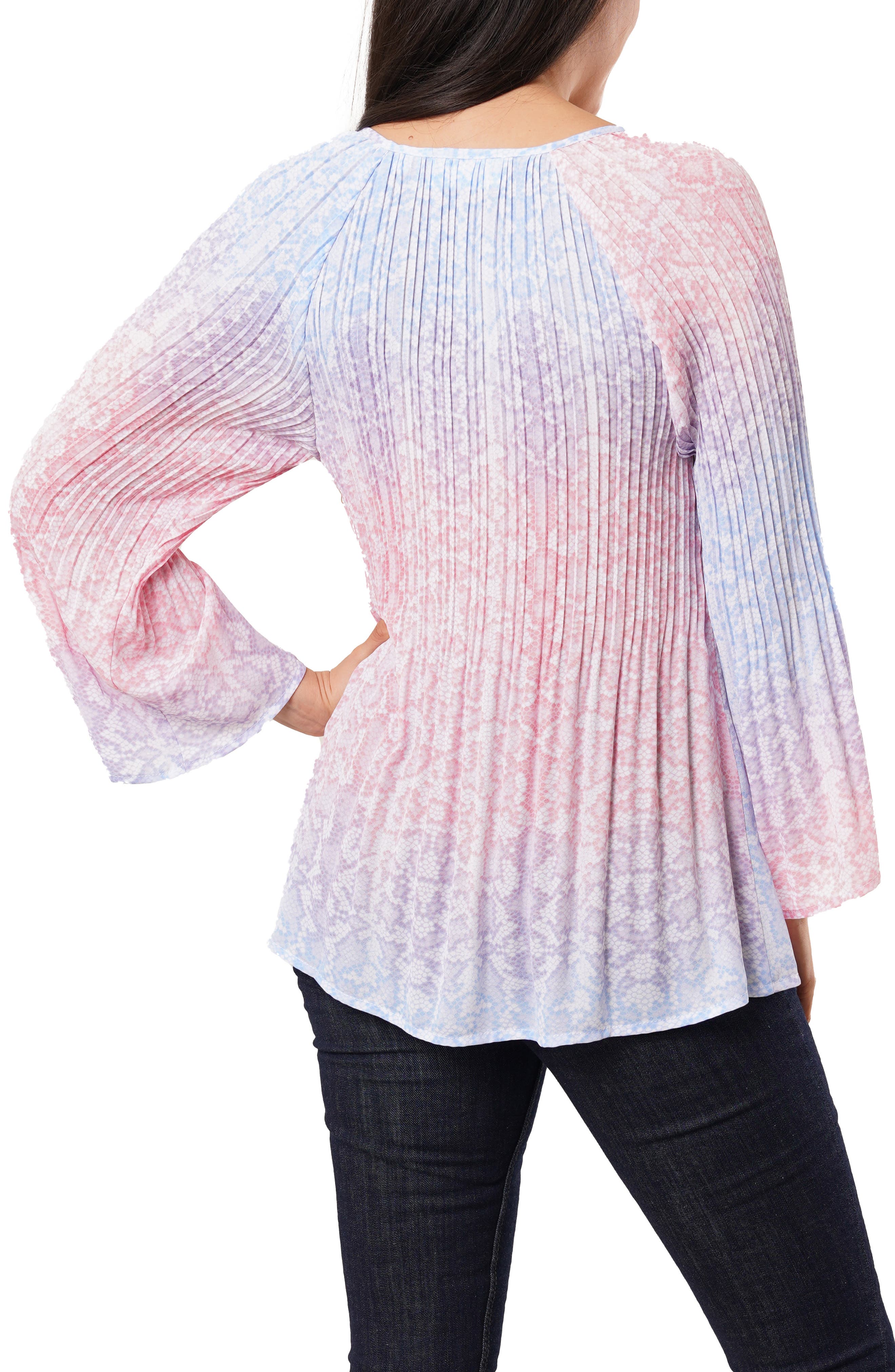 Pleated Tie Front Top - image 4