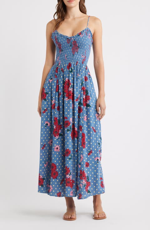 Sweet Nothings Floral Print Sleeveless Maxi Sundress