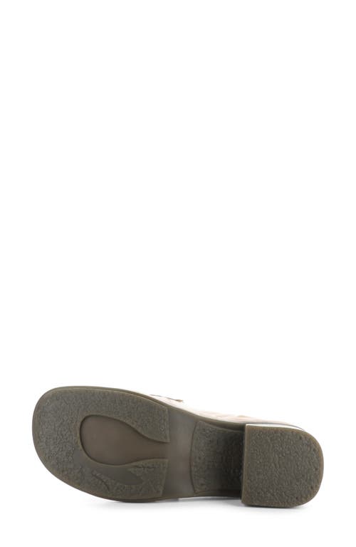 Fly London Elam Block Heel Loafer In Nude Pink
