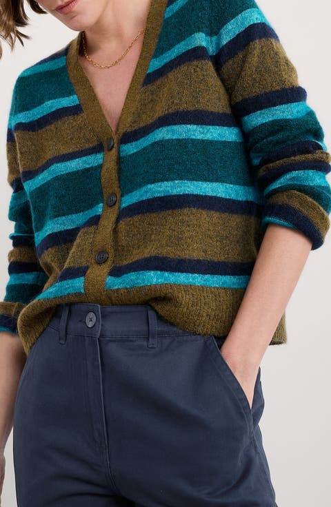 Etching Stripe Cardigan