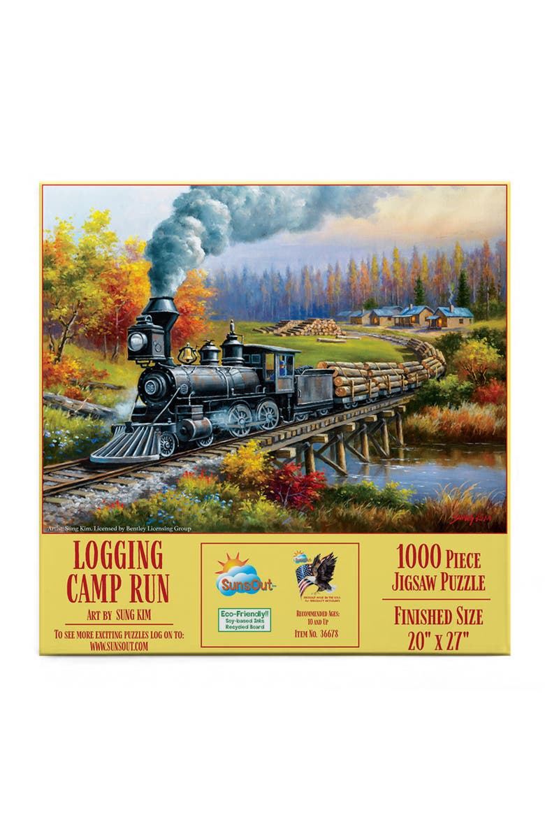 Sunsout Logging Camp Run 1000 piece Jigsaw Puzzle for Adults, Alternate, color, Multicolor