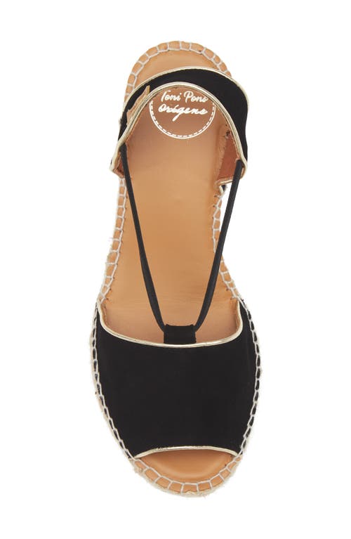 Toni Pons Bilda Espadrille Wedge Sandal In Black