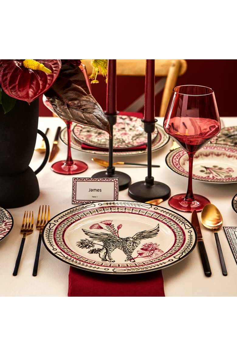 Serengeti Porcelain Dinner Plate Set of 4, Multicolored, Alternate, color, Multicolored