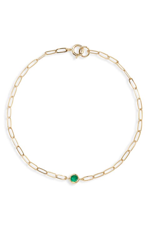 Bezel Pendant Bracelet
