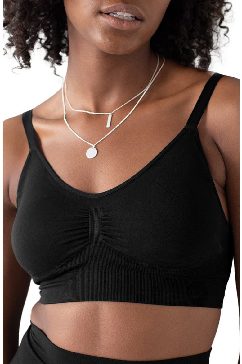 Nellie Sublime Wireless Bra, Main, color, BLACK