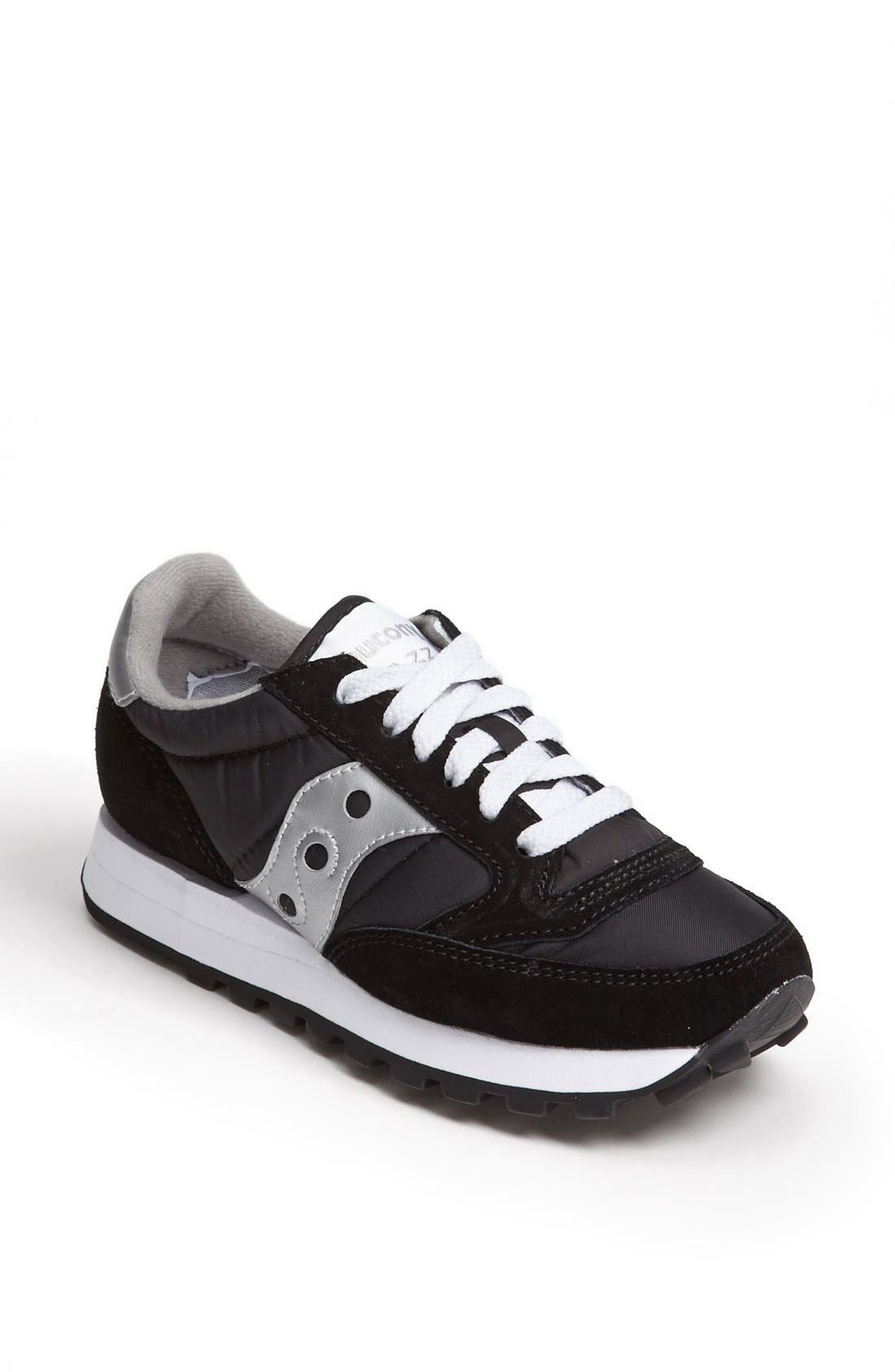 'Jazz - Original' Sneaker, Main, color, BLACK/ SILVER