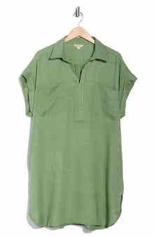 MAX STUDIO Short Sleeve Shirtdress