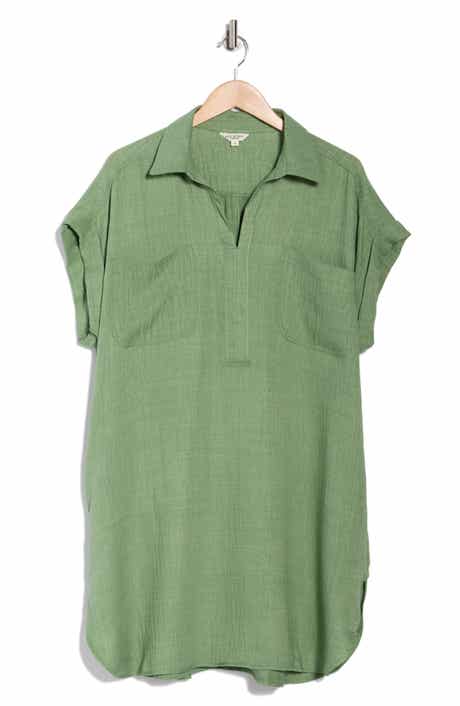 MAX STUDIO Short Sleeve Shirtdress