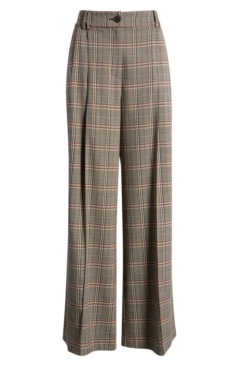 1.STATE Plaid High Waist Wide Leg Pants, Alternate, color, 