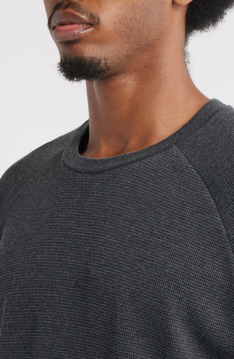 BP. Thermal Long Sleeve Raglan T-Shirt, Alternate, color, Black Washed