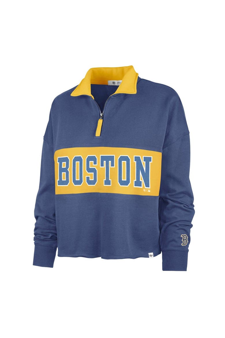 Women's '47 Navy Boston Red Sox City Connect Bae Remi Quarter-Zip Jacket, Alternate, color, Navy