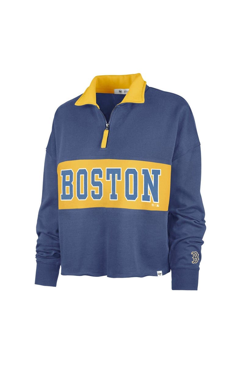 '47 Women's '47 Navy Boston Red Sox City Connect Bae Remi Quarter-Zip Jacket, Alternate, color, 