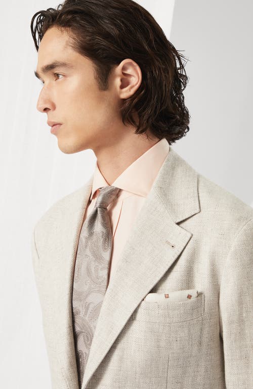 Brunello Cucinelli Double-face Pocket Square In Butter