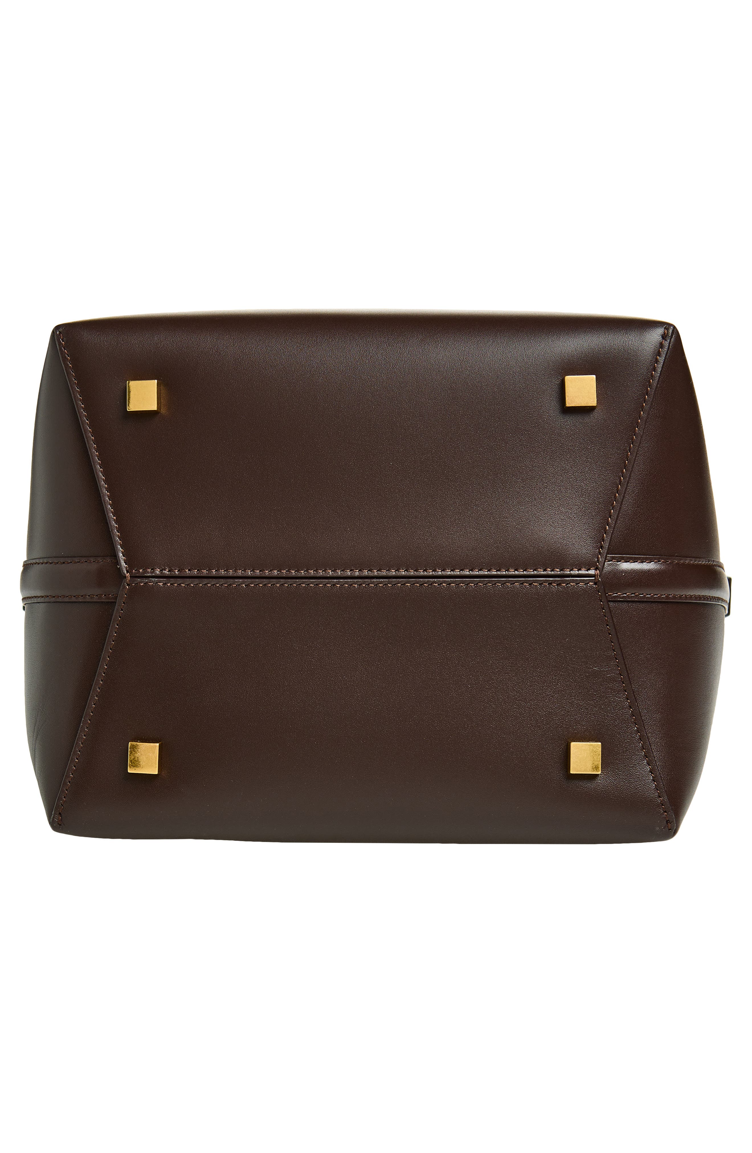 Saint Laurent Le 37 Leather Bucket Bag, Alternate, color, Arabica