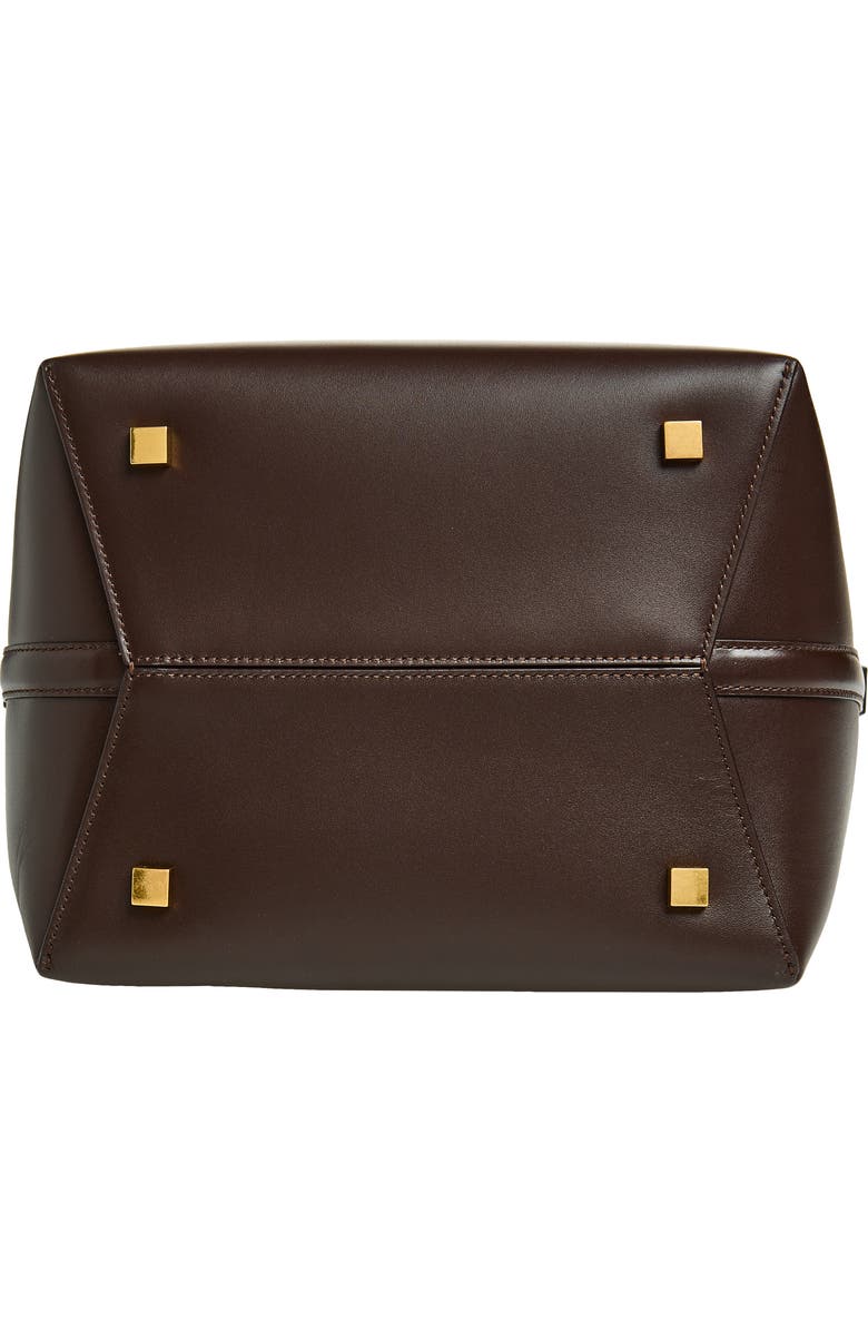 Saint Laurent Le 37 Leather Bucket Bag, Alternate, color, Arabica