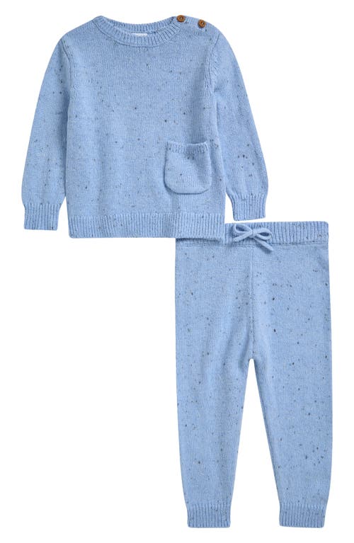 Nordstrom Babies'  Nep Sweater & Joggers Set In Blue Worn