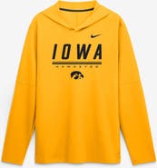 Nike Men's Nike Gold Iowa Hawkeyes 2026 Sideline Lightweight Long Sleeve Hooded Dri-FIT Top