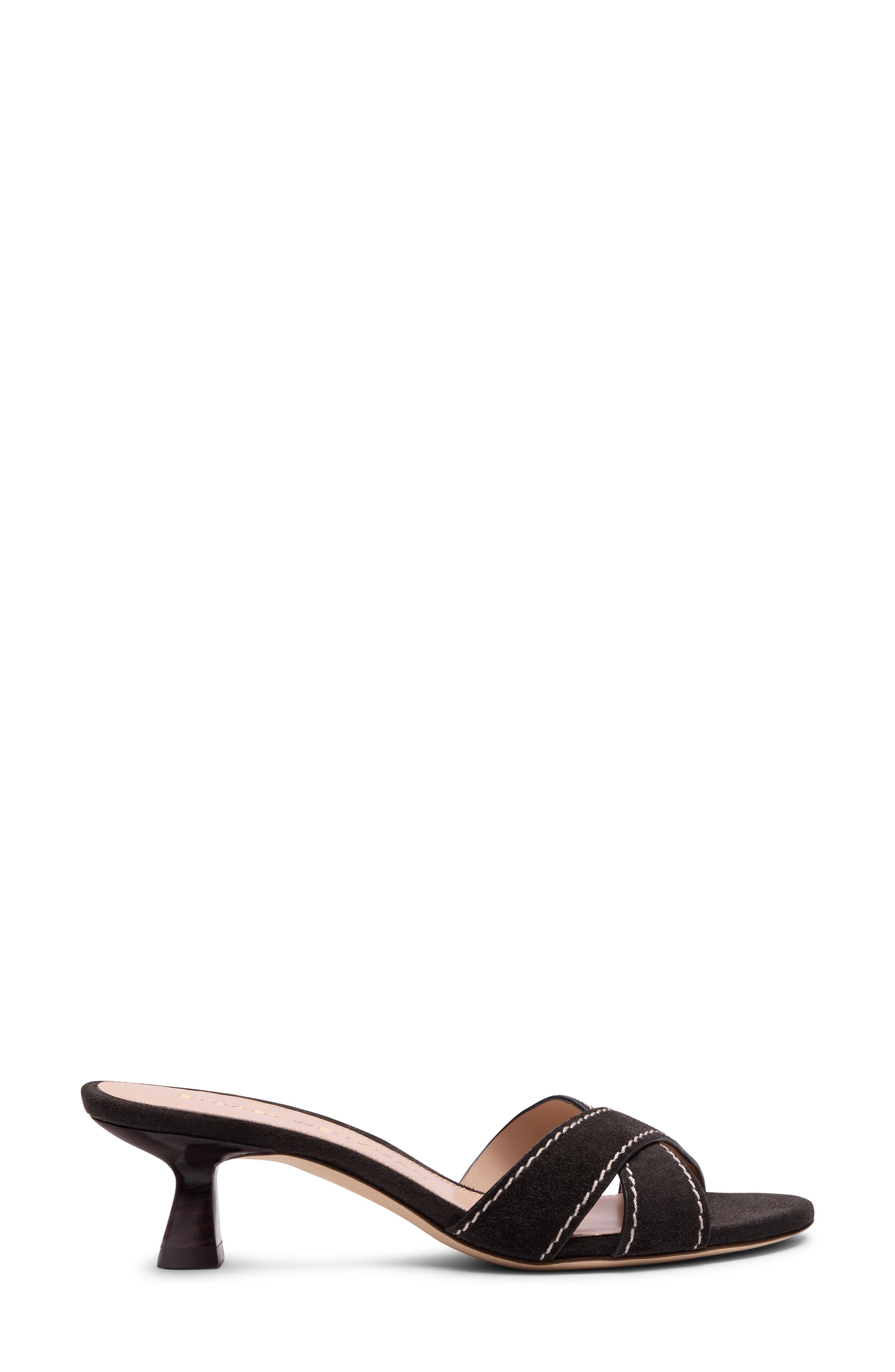 Minimalist Kitten Heel Slide Sandal, Alternate, color, SHADOW SUEDE