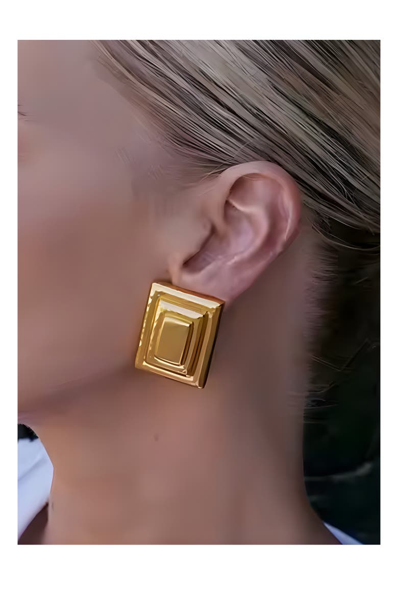 MacRae & Co. Veronica Stud Earrings, Alternate, color, Gold