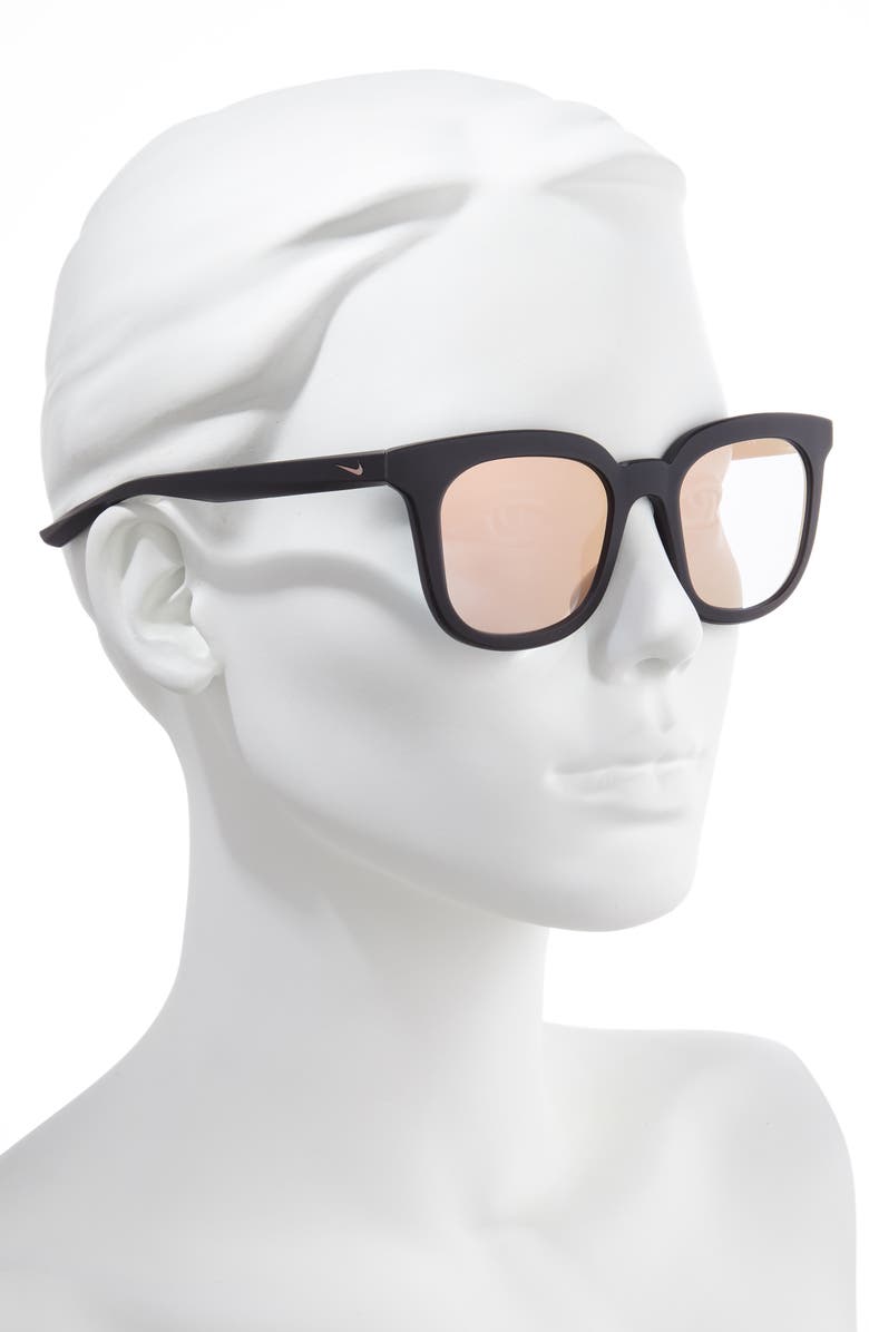 Nike Myriad 52mm Mirrored Square Sunglasses, Alternate, color,