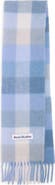 Acne Studios Vally Plaid Alpaca, Wool & Mohair Blend Scarf